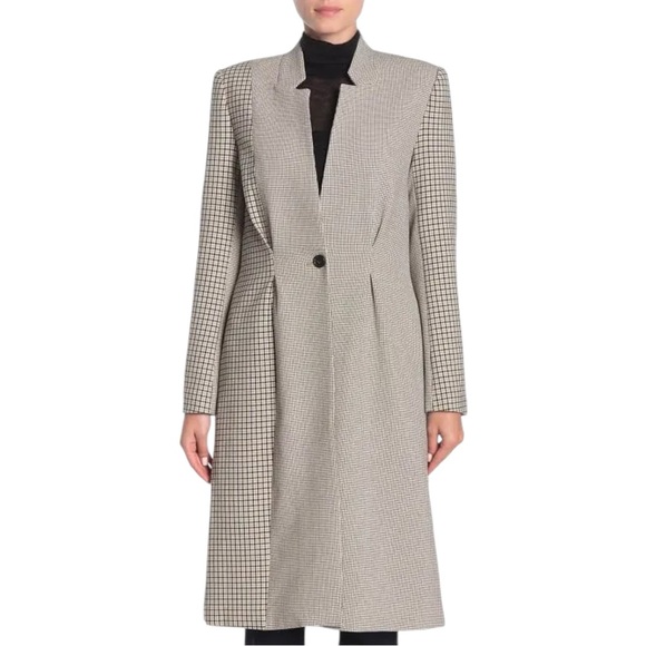 Joie Jackets & Blazers - Joie Paiton Check Button Front Long Coat